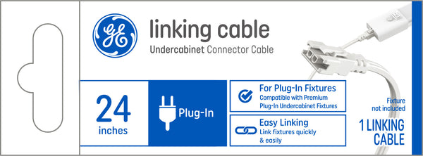 GE Linking Cable for Undercabinet Light Fixtures, 2 -Wire Connection Cable