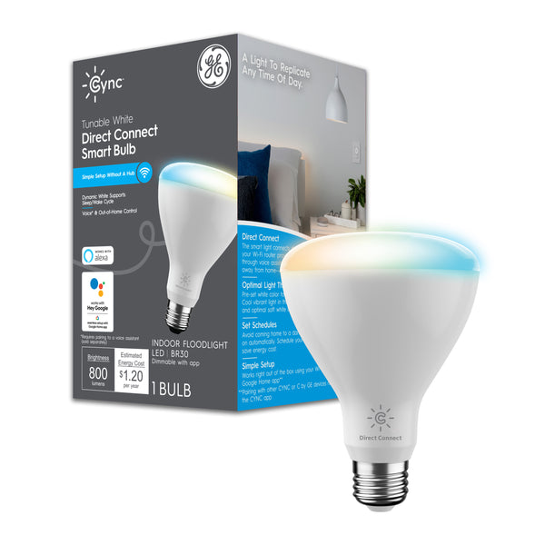 GE Cync Tunable White Smart LED Bulbs