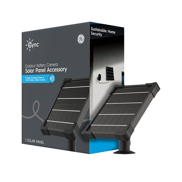 GE Cync Outdoor Battery Camera Solar Panel Accessory (1-Pack)