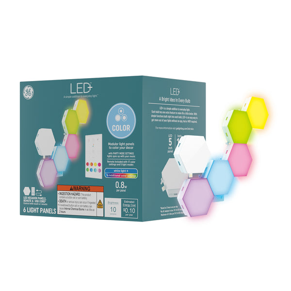 GE LED+ Color Fixture LED Hex Panels