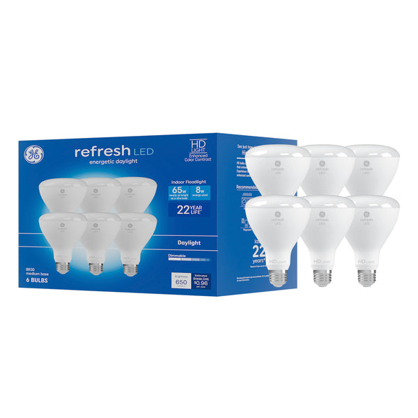 GE Refresh HD LED Daylight BR30 Indoor Floodlight Bulbs