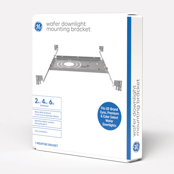 GE Wafer Downlight Mounting Bracket, Compatible with 2, 4, & 6-Inch Wafer Light Fixtures