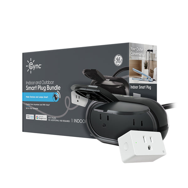 GE Cync Indoor and Outdoor Smart Plug Bundle