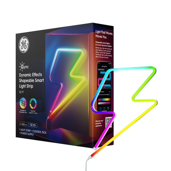 GE Cync Dynamic Effects Full Color Shapeable Smart Light Strip