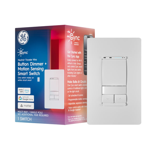 Cync Button Dimmer + Motion Sensing Smart Switch (1 pack)