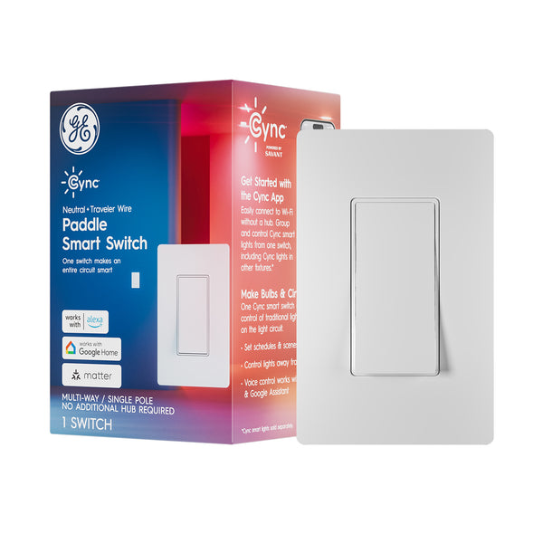 Cync Multi-Way Single Pole Paddle Smart Switch (1 switch)