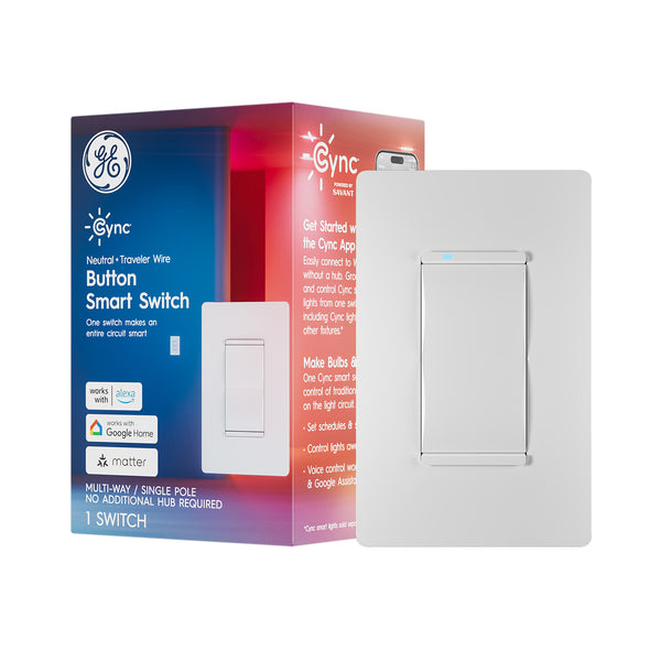 Cync Multi-Way/Single Pole Button Smart Switch (1 pack)