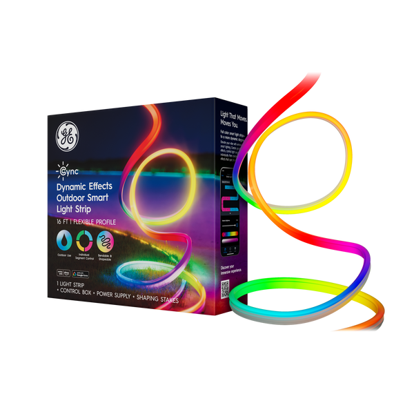 GE Cync Dynamic Effects Smart LED Outdoor Flexible Profile Light Strip