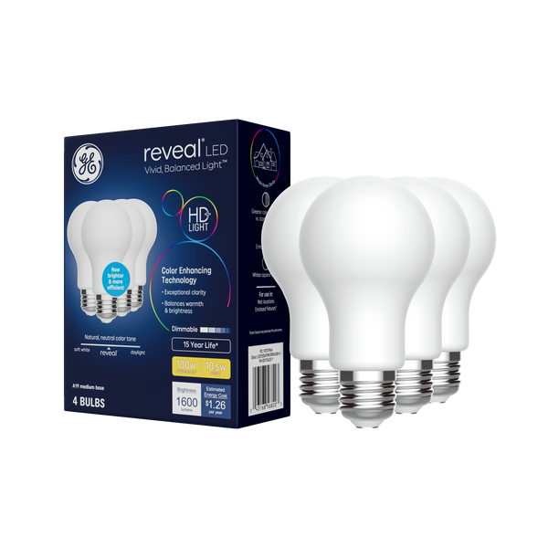 GE Reveal HD+ LED, Reveal A19 General Purpose Bulbs