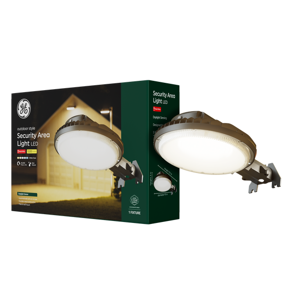 GE Outdoor Security Area Light, Dusk to Dawn, Hardwired