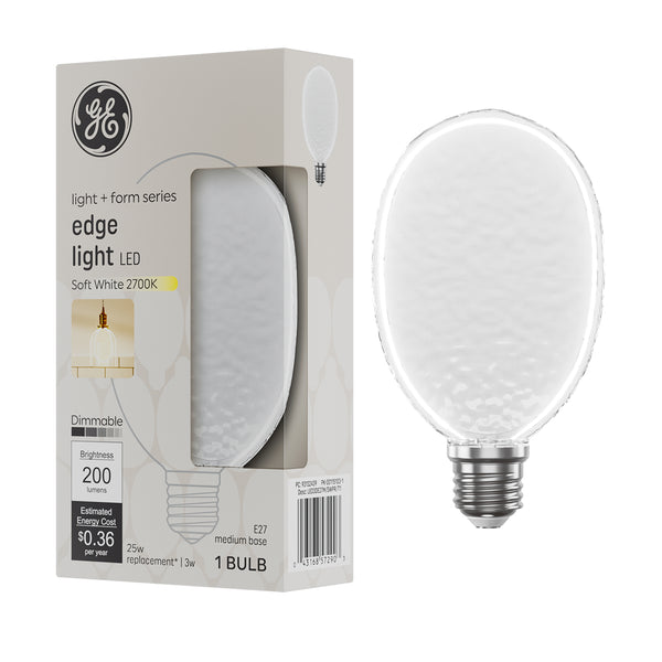 GE Light + Form Edge Light Soft White 25W E27 (1 pack)