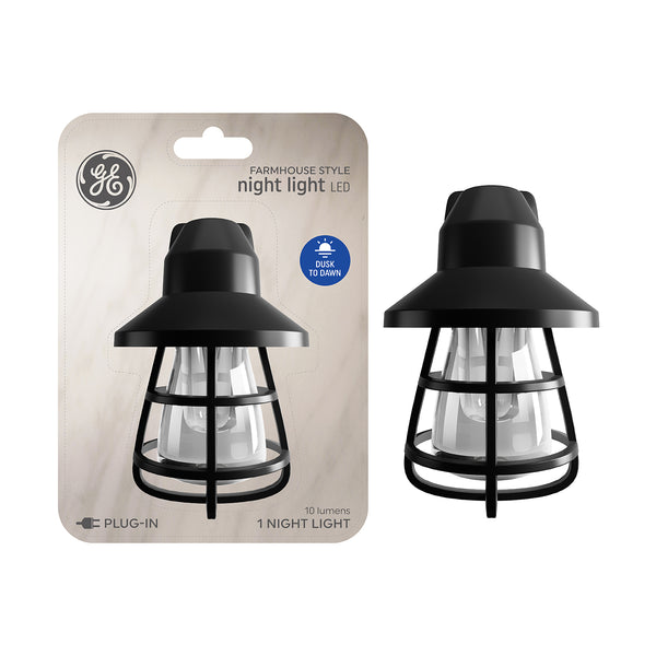 GE LED Farmhouse Style Night Light, Dusk to Dawn (1-Pack)