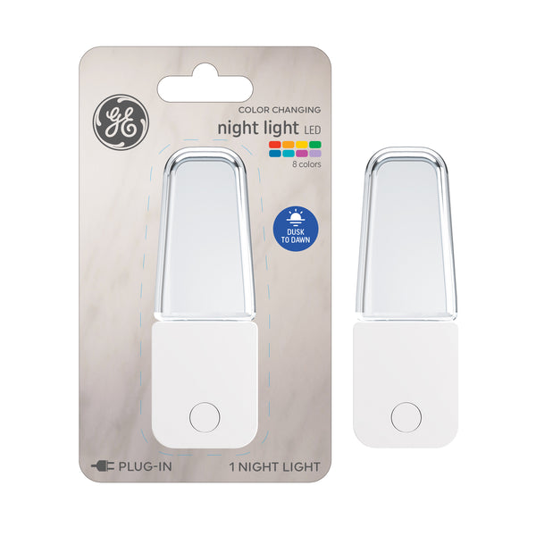 GE LED Color Changing Night Light, Dusk to Dawn (1-Pack)