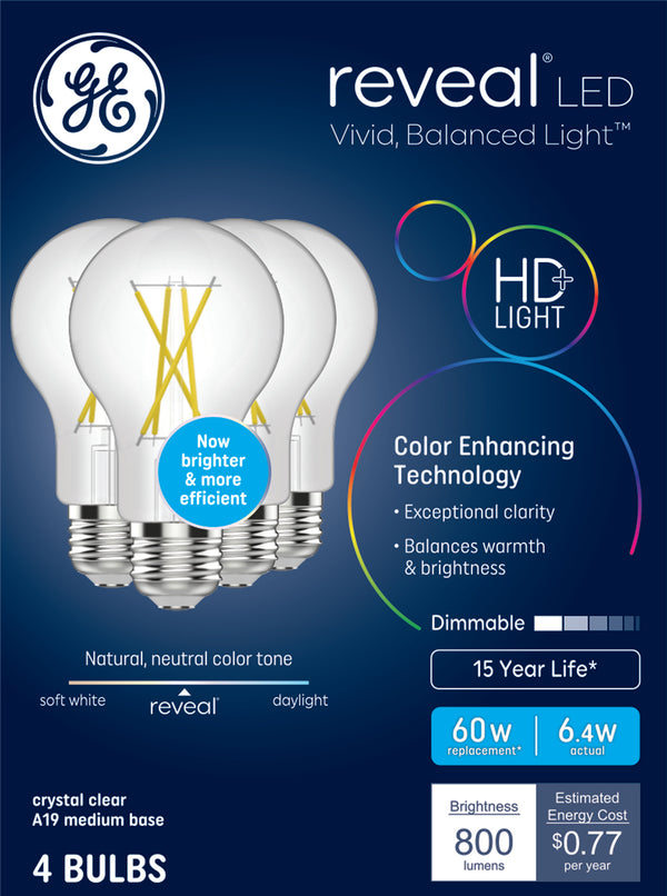 GE Reveal HD+ LED Reveal General Purpose Bulbs