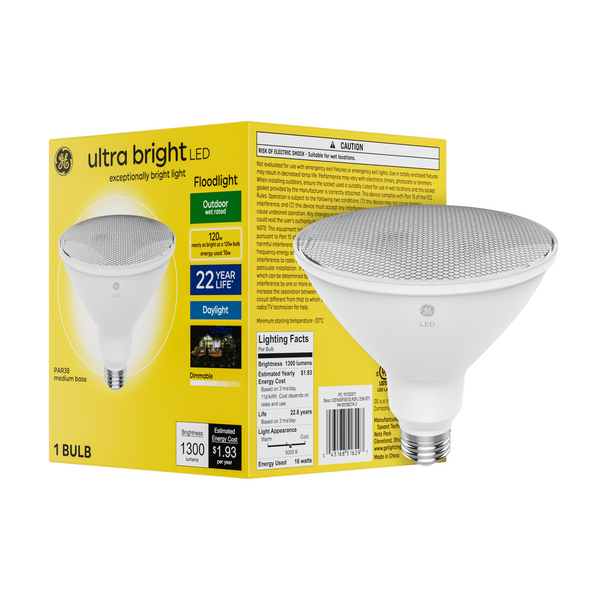 GE Ultra Bright LED, Daylight, Outdoor Floodlight Bulb
