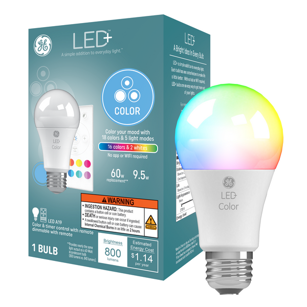 GE LED+ Color LED Light Bulbs