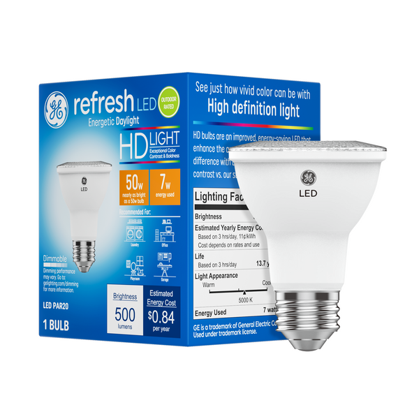 GE Refresh HD LED Daylight PAR20 Outdoor Floodlight Bulb