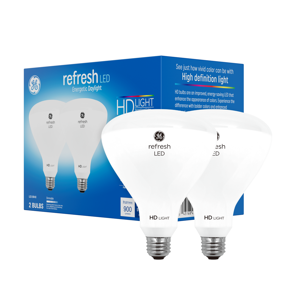 GE Refresh HD LED Daylight BR40 Indoor Floodlight Bulbs