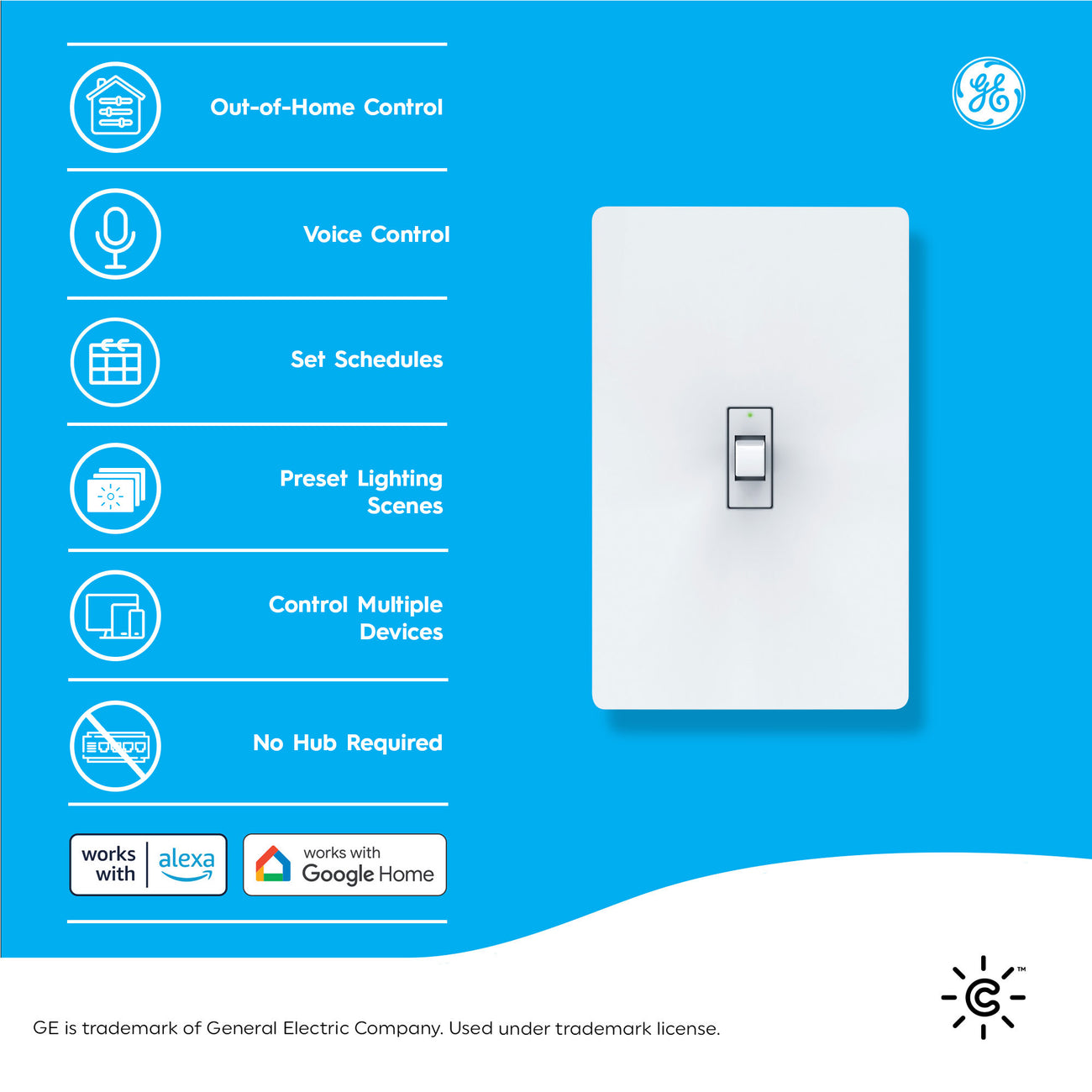 GE Cync Smart Switch, No Neutral Wire Required| GE Lighting Store