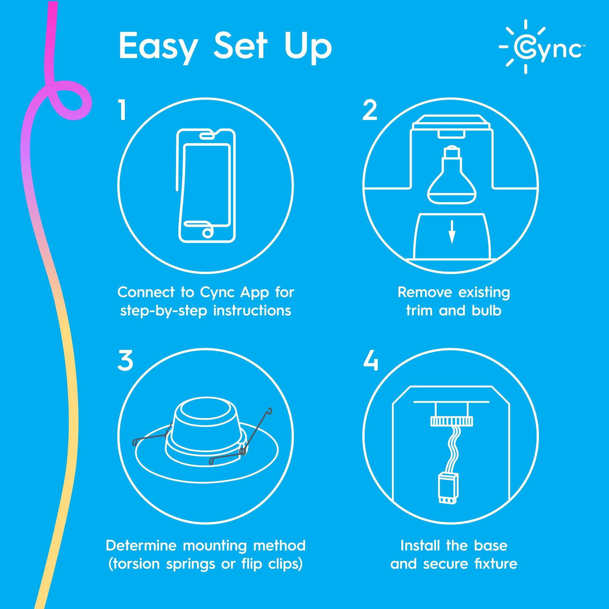 Cync Latching System Cync reveal® Smart LED Recessed Downlight (6in, 2-Pack) | GE Lighting Store