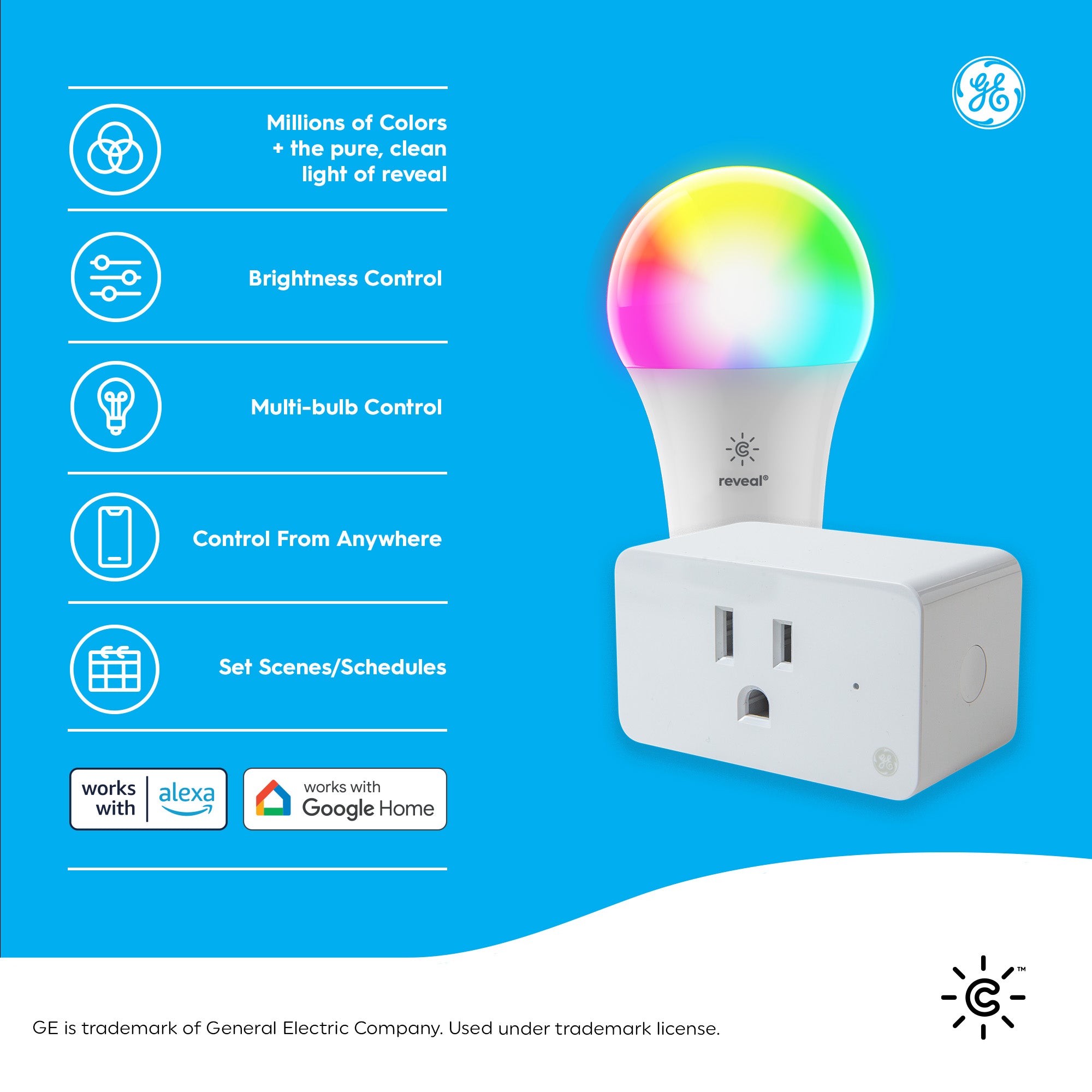 Cync reveal® 2-pack Smart Bulbs + Indoor Smart Plug - Bundle | GE ...