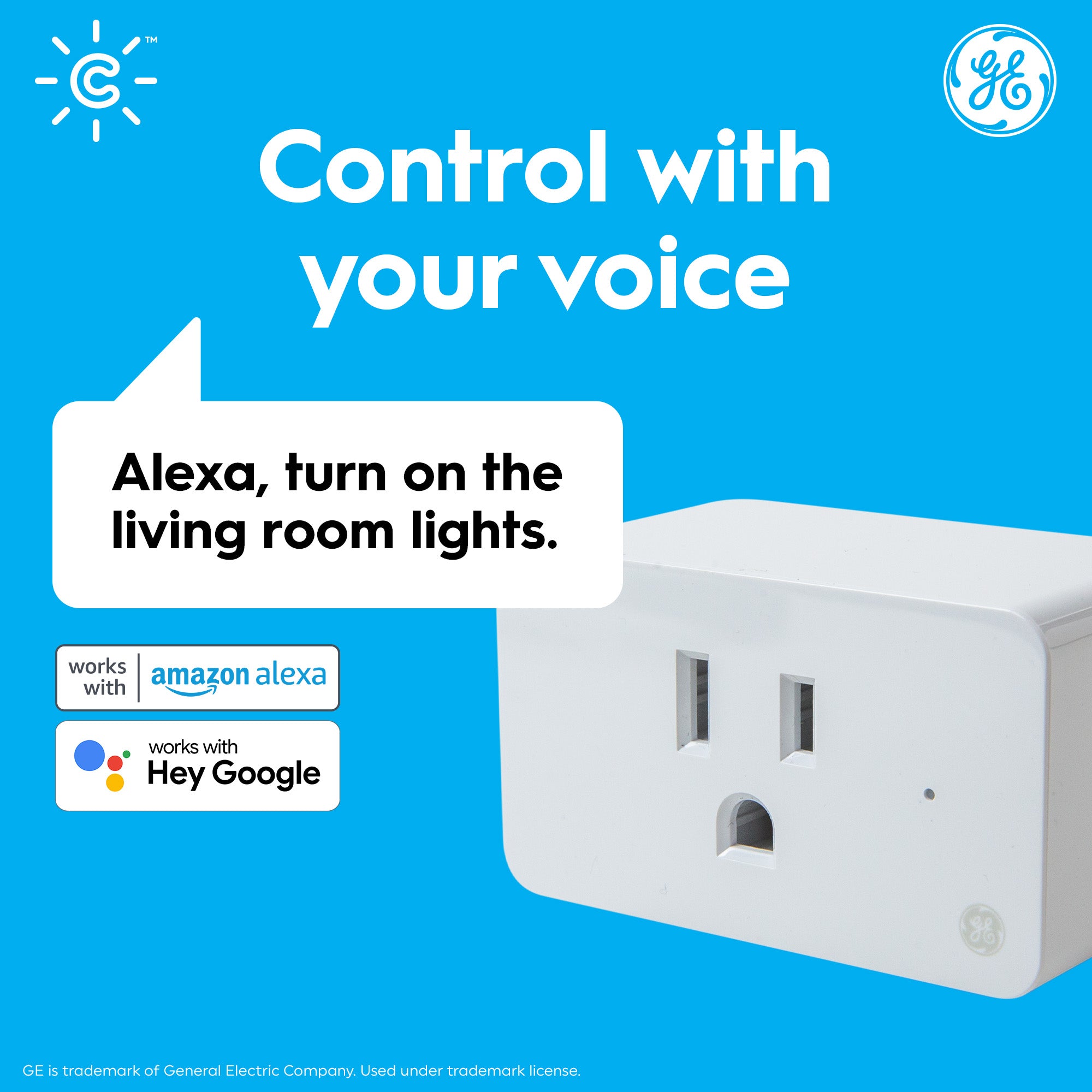 Alexa Plug In Wall Cync Indoor Smart Plug w/ Smart Outlet Control - Alexa Compatible | GE ...