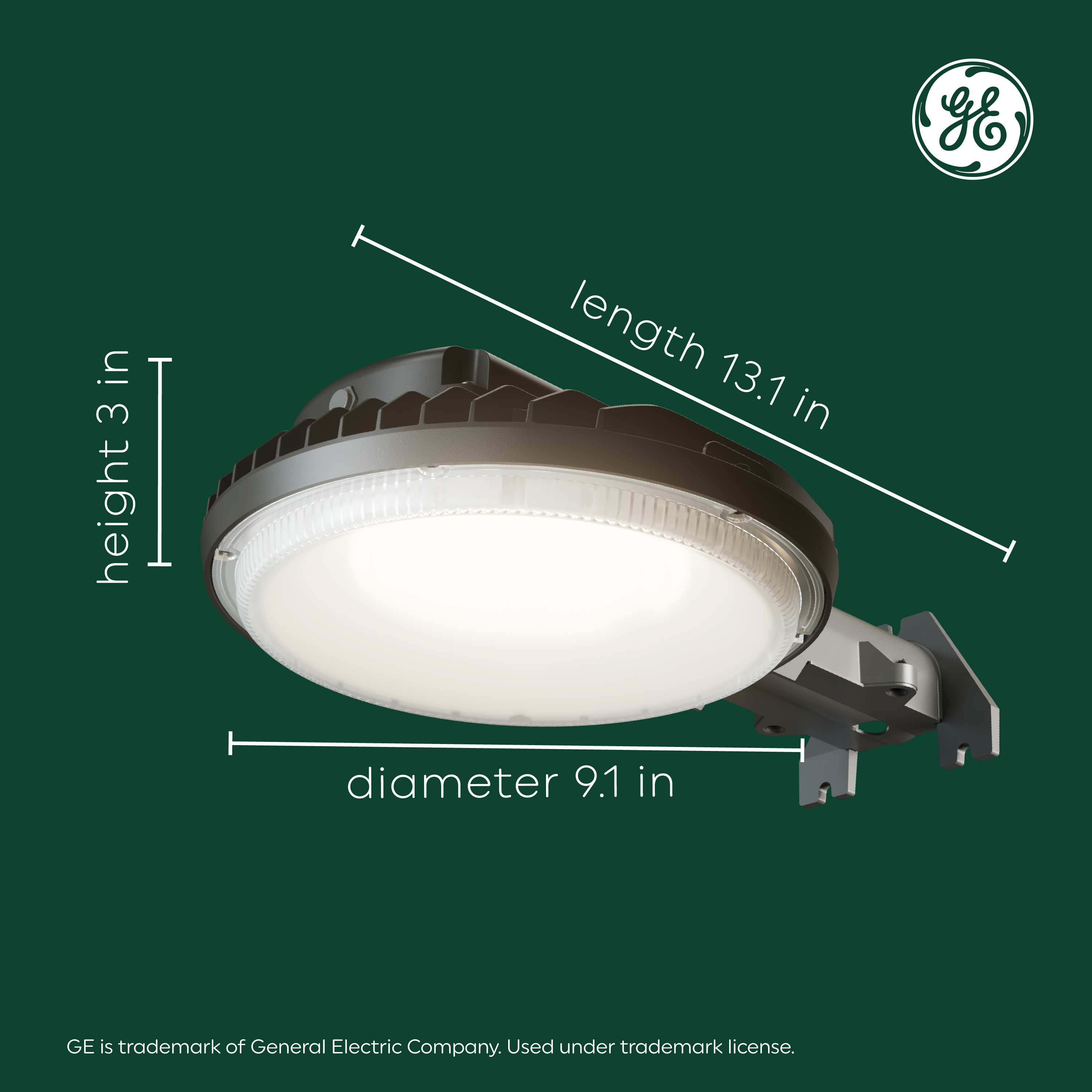 GE Outdoor Security Area Light, Dusk to Dawn, Hardwired